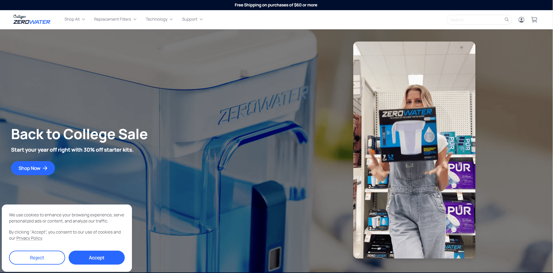 ZeroWater's Storefront